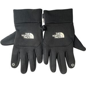 The North Face Youth Large Etip Fleece Inner Black Gloves